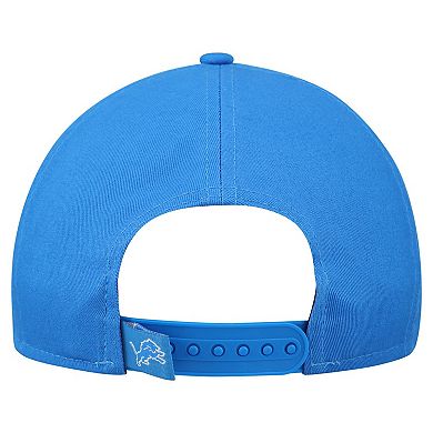 Women's New Era Blue Detroit Lions Metallic 9FORTY M-Crown A-Frame Adjustable Hat