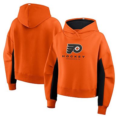 Women's Fanatics Orange Philadelphia Flyers Back Check Boxy Hoodie