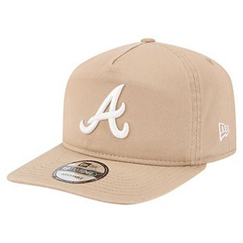 Men's New Era Light Beige Atlanta Braves Cam 19TWENTY Adjustable Hat