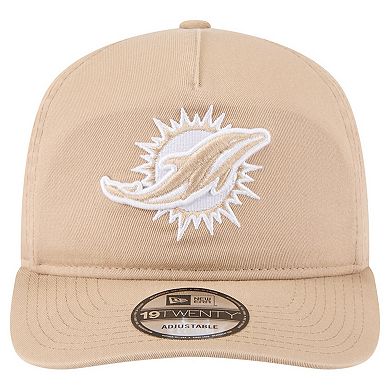 Men's New Era Tan Miami Dolphins 19TWENTY Adjustable Hat
