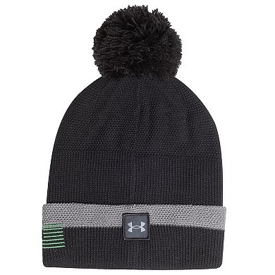 Men's Under Armour Charcoal Colorado State Rams Freedom Collection Cuffed Knit Hat with Pom
