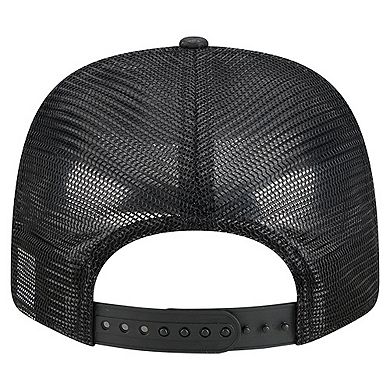 Men's New Era Black Denver Nuggets Quilted 9SEVENTY Trucker Adjustable Hat