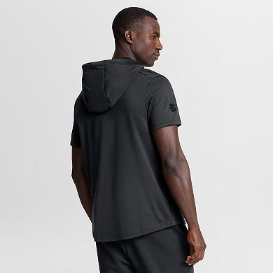 Men's Fanatics Black Boston Bruins Authentic Pro Road Short Sleeve Hoodie