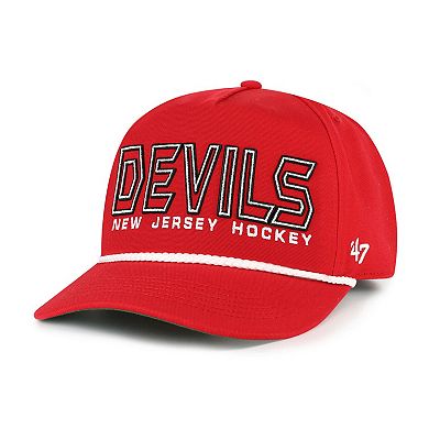 Men's '47 Red New Jersey Devils Byline Hitch Adjustable Hat