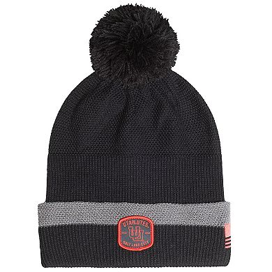 Men's Under Armour Charcoal Utah Utes Freedom Collection Cuffed Knit Hat with Pom
