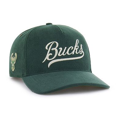 Men's '47 Hunter Green Milwaukee Bucks Golden Age Relaxed Corduroy Hitch Adjustable Hat