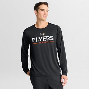 Men's Fanatics Black Philadelphia Flyers Authentic Pro Rink Tech Long Sleeve T-Shirt
