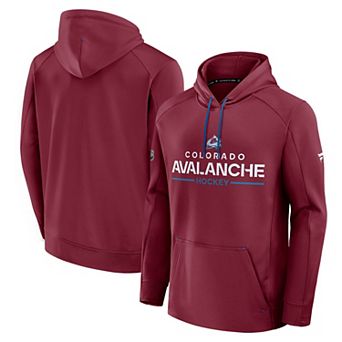 Men's Fanatics Burgundy Colorado Avalanche Authentic Pro Rink Hoodie