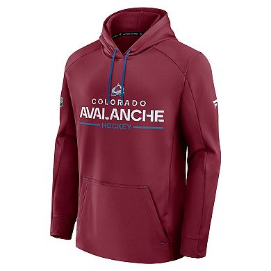 Men's Fanatics Burgundy Colorado Avalanche Authentic Pro Rink Hoodie