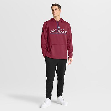 Men's Fanatics Burgundy Colorado Avalanche Authentic Pro Rink Hoodie