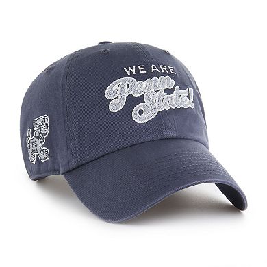Unisex '47 Navy Penn State Nittany Lions Vault Clean Up Adjustable Hat
