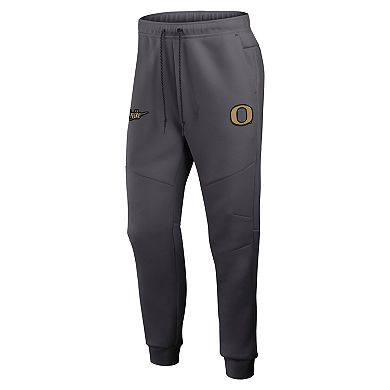 Men's Nike Anthracite Oregon Ducks Shoe Duck Tech Fleece Jogger Pants