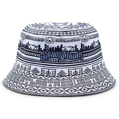Unisex Live Breathe Futbol White Atlanta United FC Somos Collection Reversible Bucket Hat