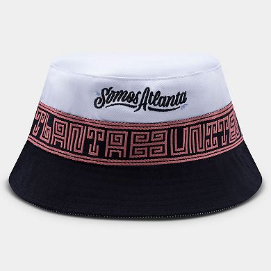Unisex Live Breathe Futbol White Atlanta United FC Somos Collection Reversible Bucket Hat