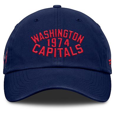 Men's Fanatics Navy Washington Capitals Fundamentals Archer Adjustable Hat