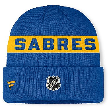 Men's Fanatics Royal Buffalo Sabres Authentic Pro Rink Cuffed Knit Hat