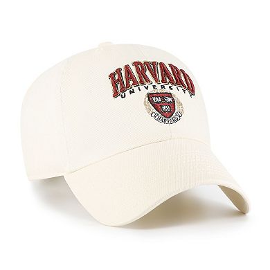 Men's '47 Sand Harvard Crimson Clean Up Adjustable Hat