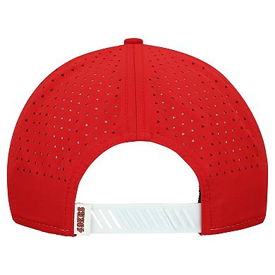 Men's New Era White/Scarlet San Francisco 49ers Established Patch 9SEVENTY Adjustable Hat