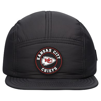 Men's New Era Black Kansas City Chiefs Quilted Camper Adjustable Hat