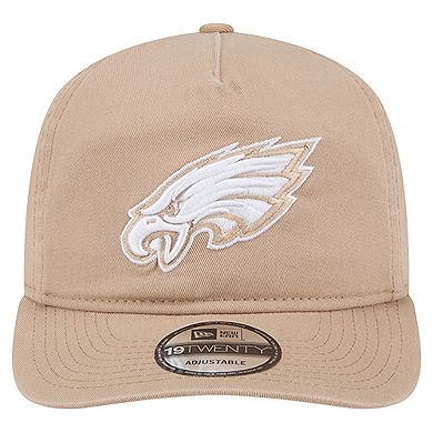 Men's New Era Tan Philadelphia Eagles 19TWENTY Adjustable Hat