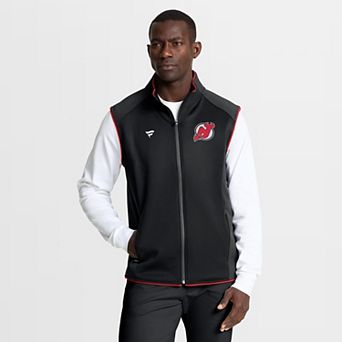 Men's Fanatics Black New Jersey Devils Authentic Pro Rink Full-Zip Vest