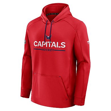 Men's Fanatics Red Washington Capitals Authentic Pro Rink Hoodie