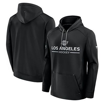 Men's Fanatics Black Los Angeles Kings Authentic Pro Rink Hoodie