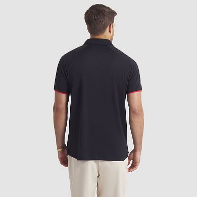 Men's Fanatics Black Chicago Blackhawks Authentic Pro Rink Raglan Polo