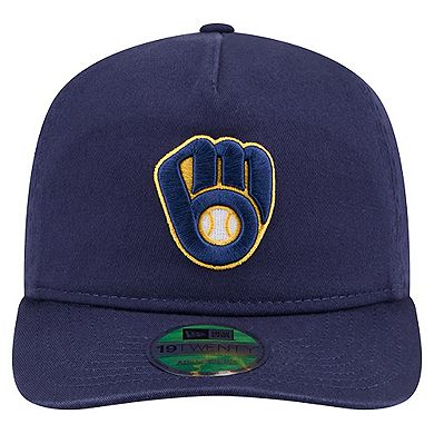 Men's New Era Navy Milwaukee Brewers Team 19TWENTY Adjustable Hat