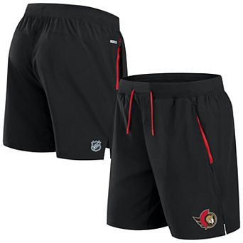 Men's Fanatics Black Ottawa Senators Authentic Pro Rink Performance Shorts