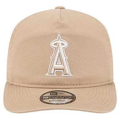 Men's New Era Light Beige Los Angeles Angels Cam 19TWENTY Adjustable Hat