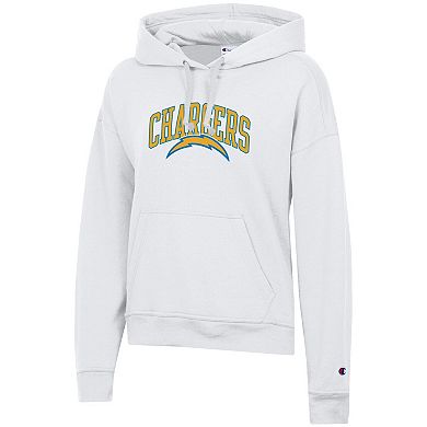 Women's Champion White Los Angeles Chargers Powerblend Hoodie