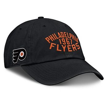 Men's Fanatics Black Philadelphia Flyers Fundamentals Archer Adjustable Hat