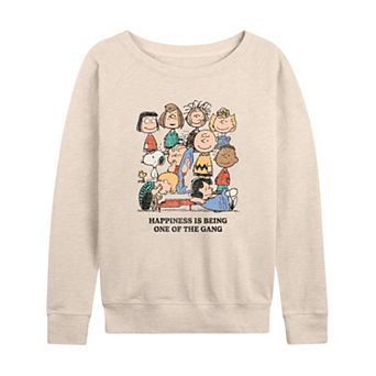 Women's Peanuts One Of The Gang French Terry Long Sleeve Tee