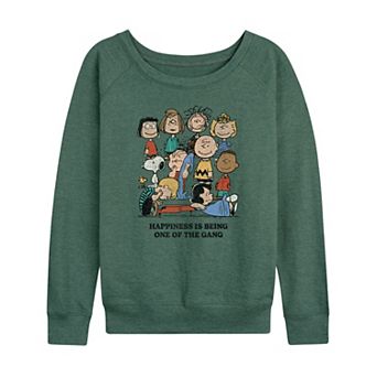Women's Peanuts One Of The Gang French Terry Long Sleeve Tee
