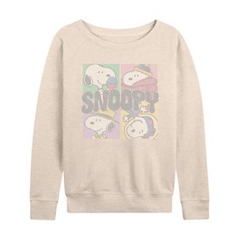 Women's Peanuts Snoopy French Terry Long Sleeve Tee