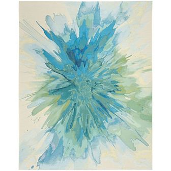 Nourison Color Splash Modern Indoor/Outdoor Flatweave Rug