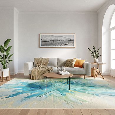 Nourison Color Splash Modern Indoor/Outdoor Flatweave Rug