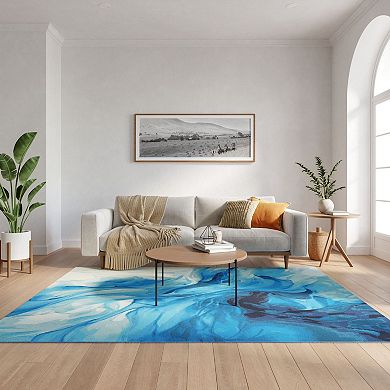 Nourison Color Splash Contemporary Indoor/Outdoor Flatweave Rug