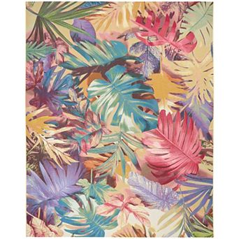 Nourison Color Splash Tropical Indoor/Outdoor Flatweave Rug