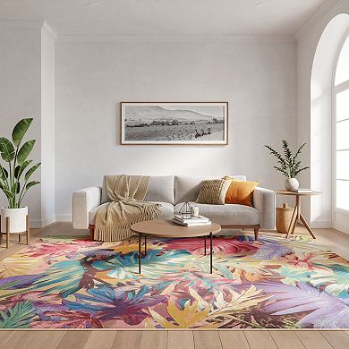 Nourison Color Splash Tropical Indoor/Outdoor Flatweave Rug