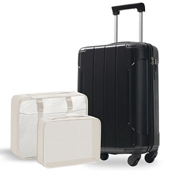 Merax 20 Inch Hardshell Carry-On Luggage, Lightweight Durable ABS Suitcase with Spinner Wheels