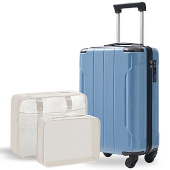 Merax 20 Inch Hardshell Carry-On Luggage, Lightweight Durable ABS Suitcase with Spinner Wheels