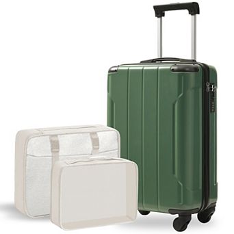 Merax 20 Inch Hardshell Carry-On Luggage, Lightweight Durable ABS Suitcase with Spinner Wheels