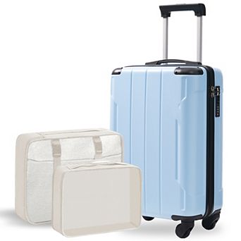 Merax 20 Inch Hardshell Carry-On Luggage, Lightweight Durable ABS Suitcase with Spinner Wheels
