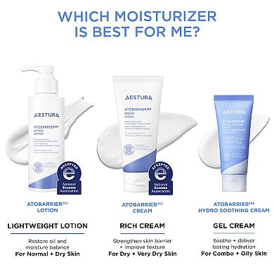 ATOBARRIER365 Lightweight Face Lotion Moisturizer with Ceramides & Niacinamide for Skin Moisture Barrier Repair