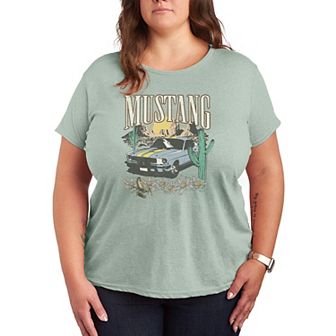 Plus Size Ford Mustang Desert Graphic Tee