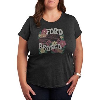 Plus Size Ford Bronco Floral Graphic Tee