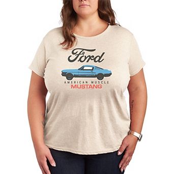 Plus Size Ford American Muscle Mustang Graphic Tee