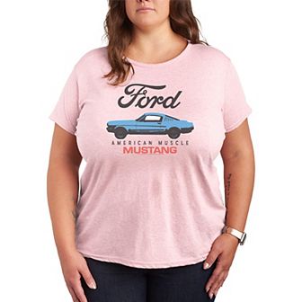 Plus Size Ford American Muscle Mustang Graphic Tee